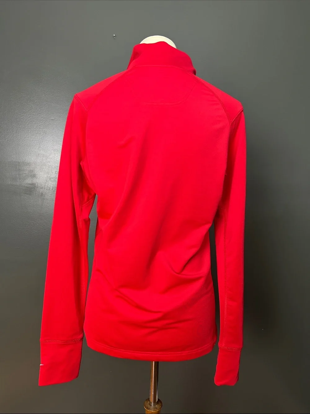 Ohio State Nike Women's Red Quarter-Zip Pullover with 'O' Patch
